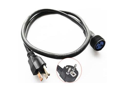 Waterproof power plug cable